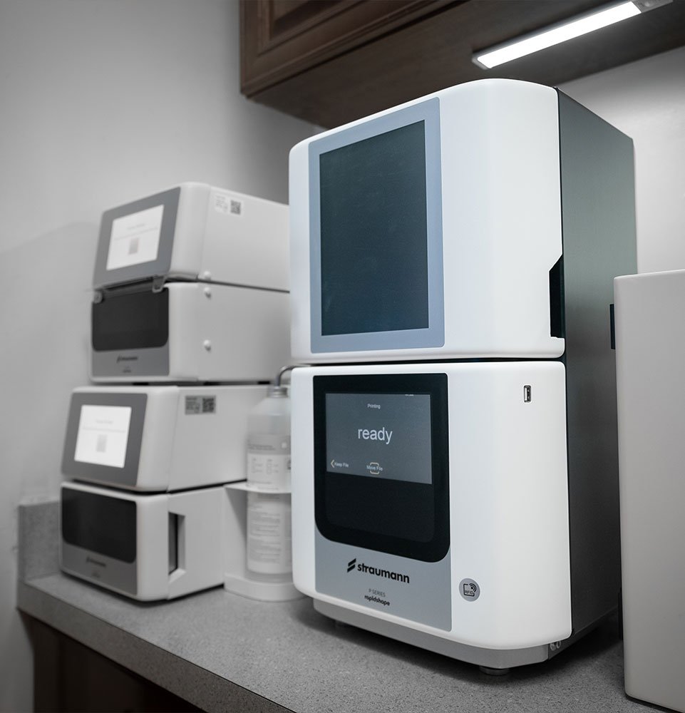 close up of dental devices within the dental lab